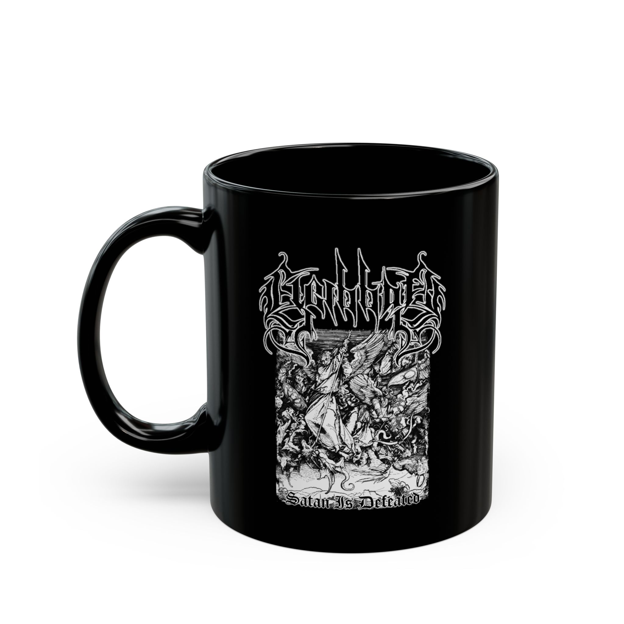 Elgibbor - Satan Defeated 11oz Black Mugs