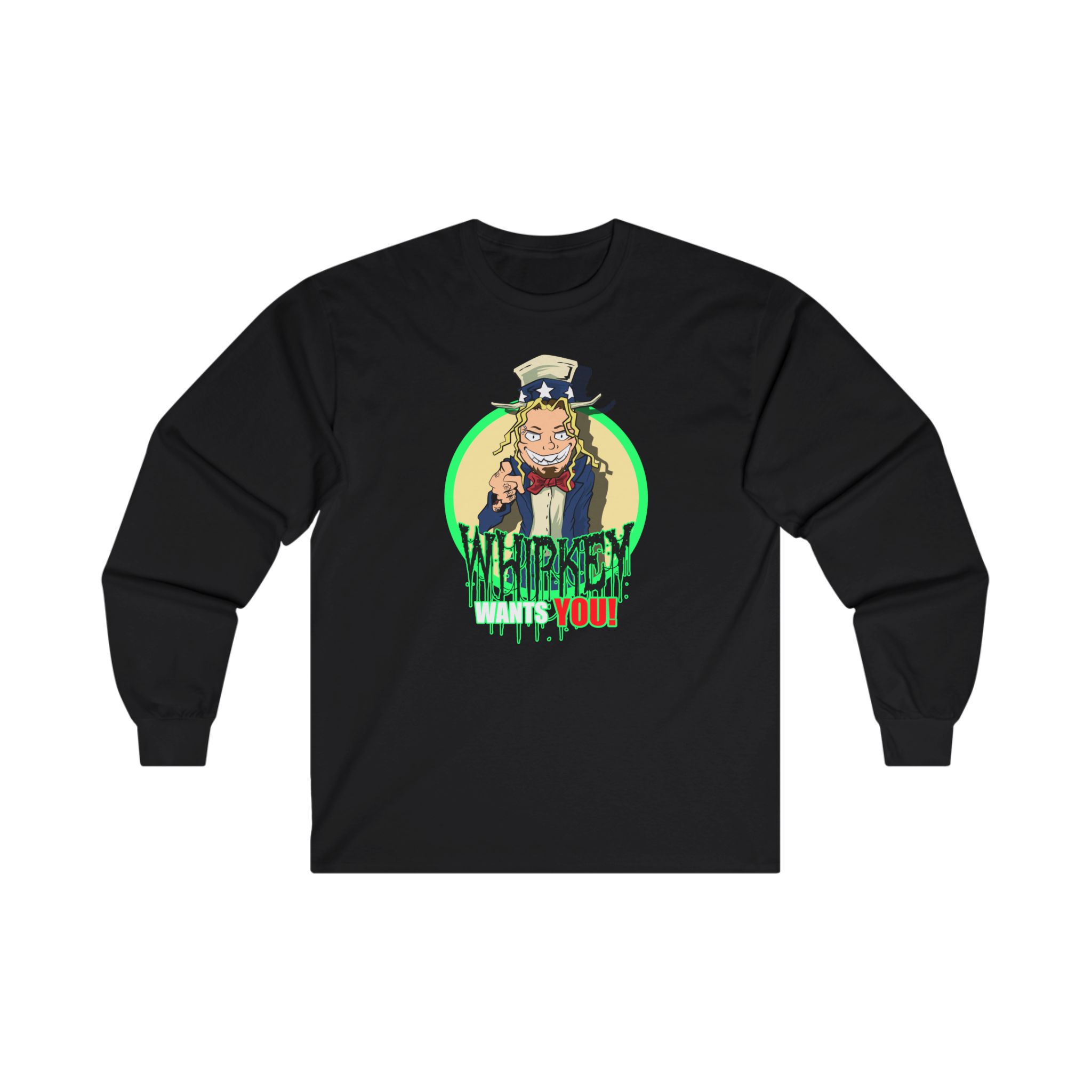 Whipkey - I Want You (Green) Long Sleeve Tshirt
