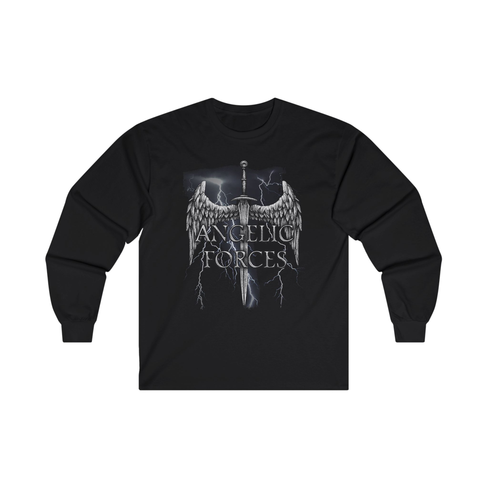 Angelic Forces Lightning Long Sleeve Tshirt