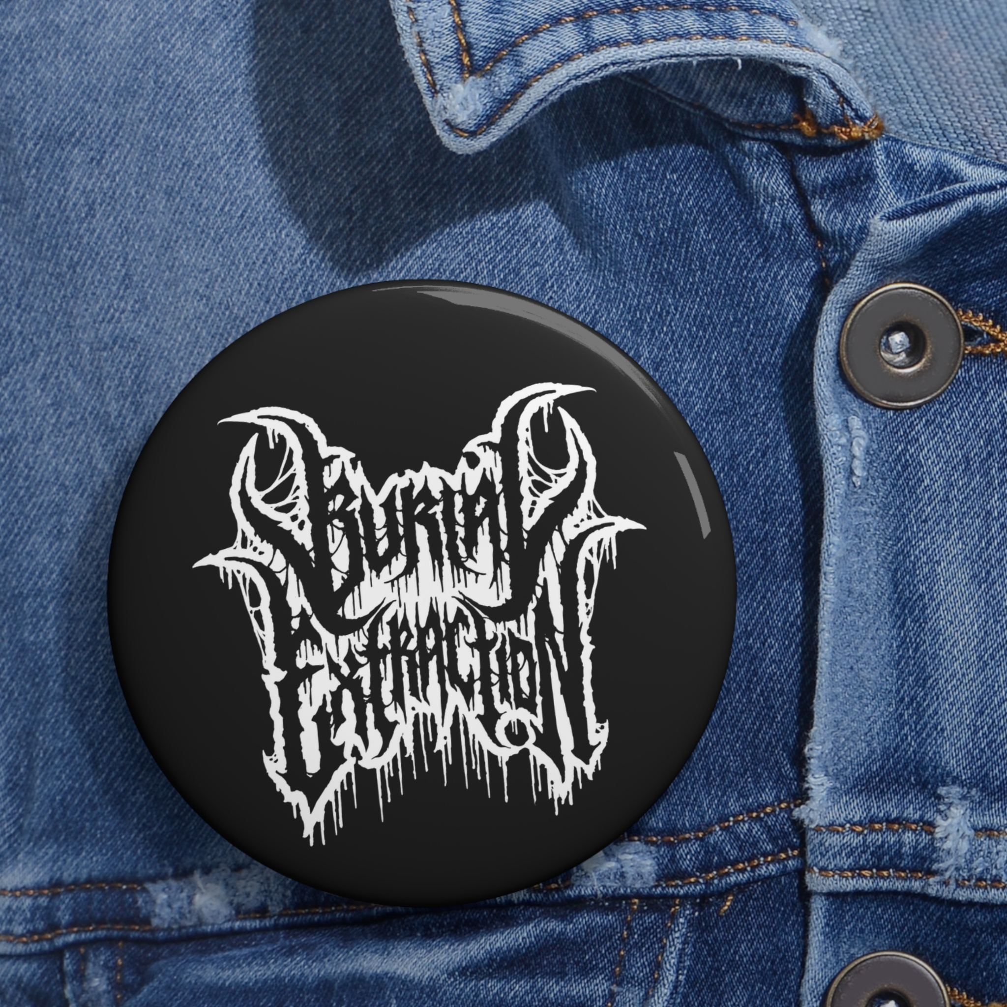 Burial Extraction New Logo 2024 Pin Buttons