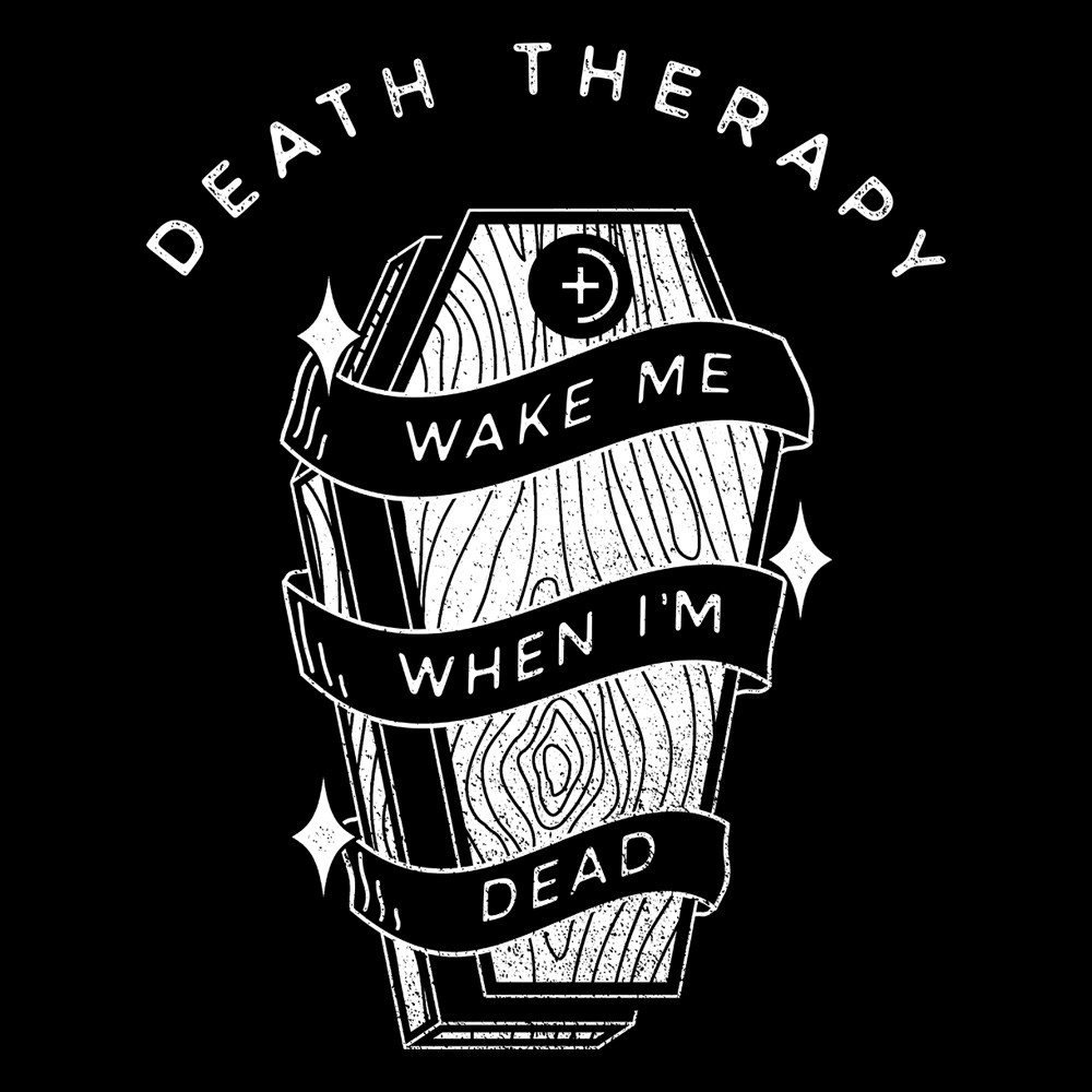 Death Therapy - Wake Me - Black Denim Printed Patches (2 sizes)