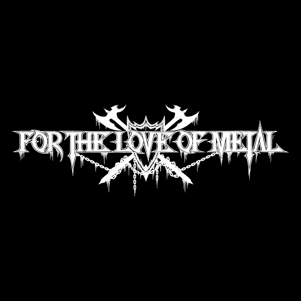 For The Love Of Metal Logo - Black Denim Printed Patches (2 sizes)