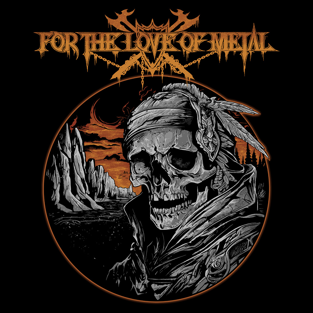 For The Love Of Metal - Planet Doom - Black Denim Printed Patches (2 sizes)