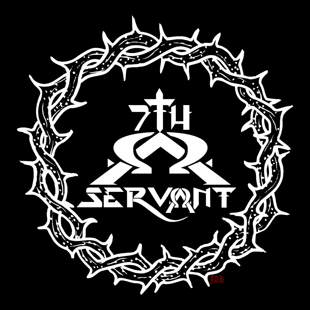Seventh Servant Alpha Omega - Black Denim Printed Patches (2 sizes)