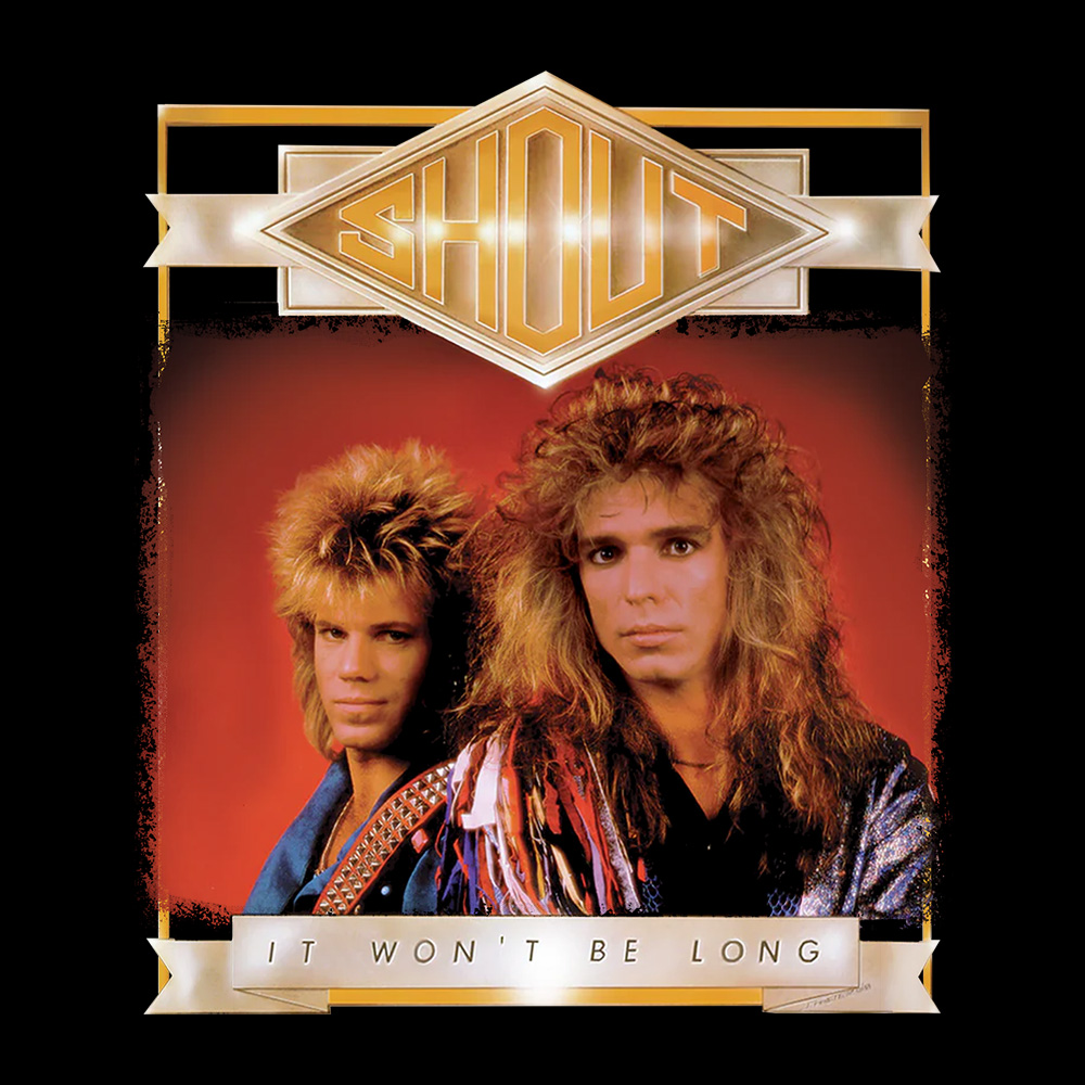 Shout - It Won't Be Long - Black Denim Printed Patches (2 sizes)