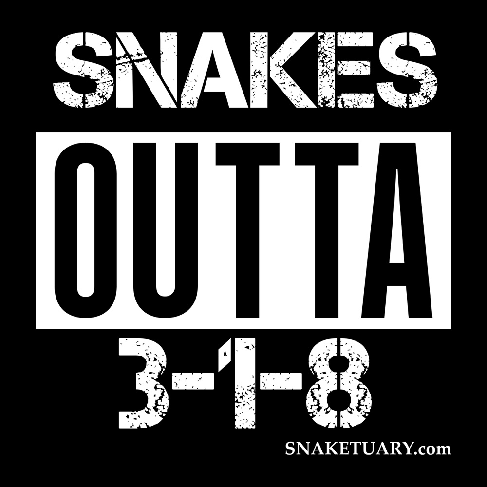 Steve's Snaketuary - Snakes Outta 318 - Black Denim Printed Patches (2 sizes)