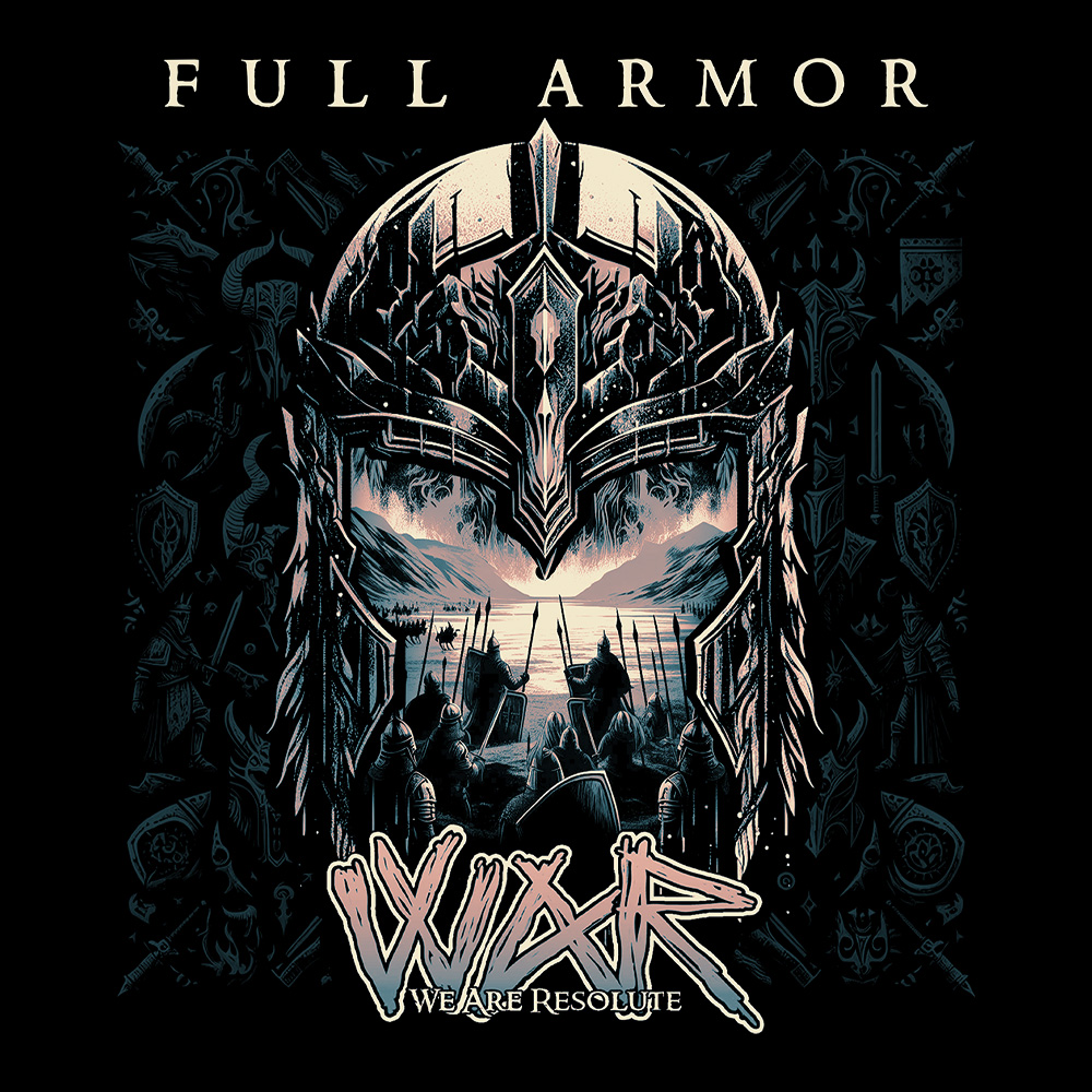 We Are Resolute - Full Armor - Black Denim Printed Patches (2 sizes)