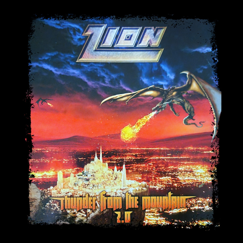 Zion - Thunder From The Mountain - Black Denim Printed Patches (2 sizes)