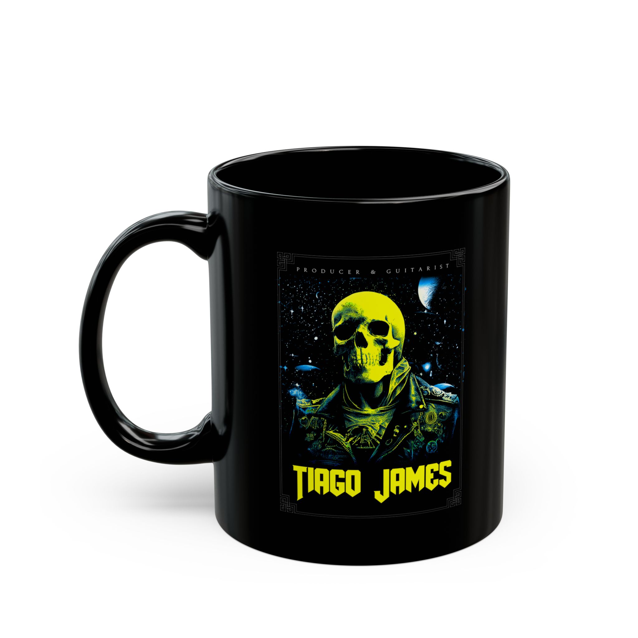 Tiago James - Producer And Guitarist 11oz Black mug
