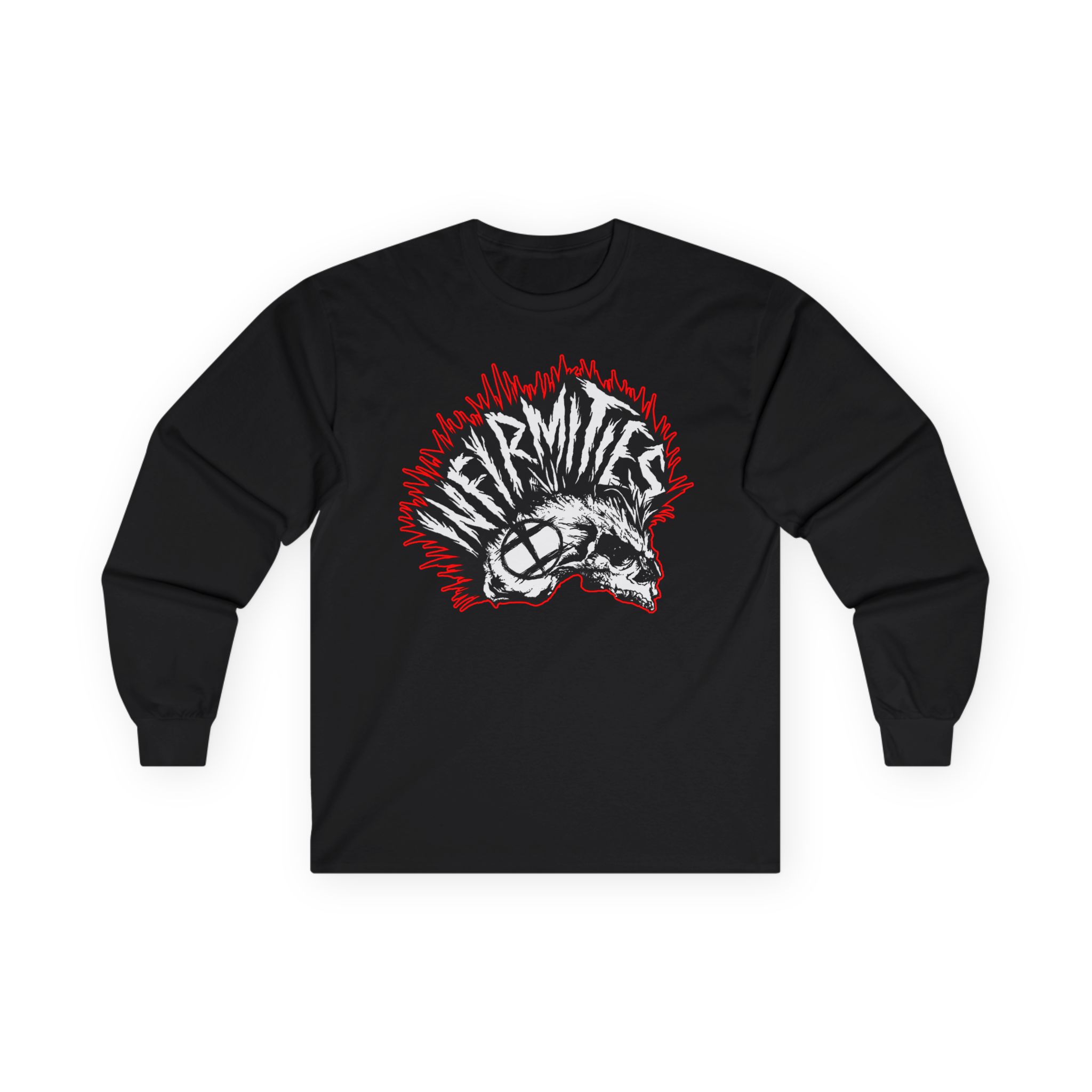 Infirmities Skull Hawk Logo Long Sleeve Tshirt