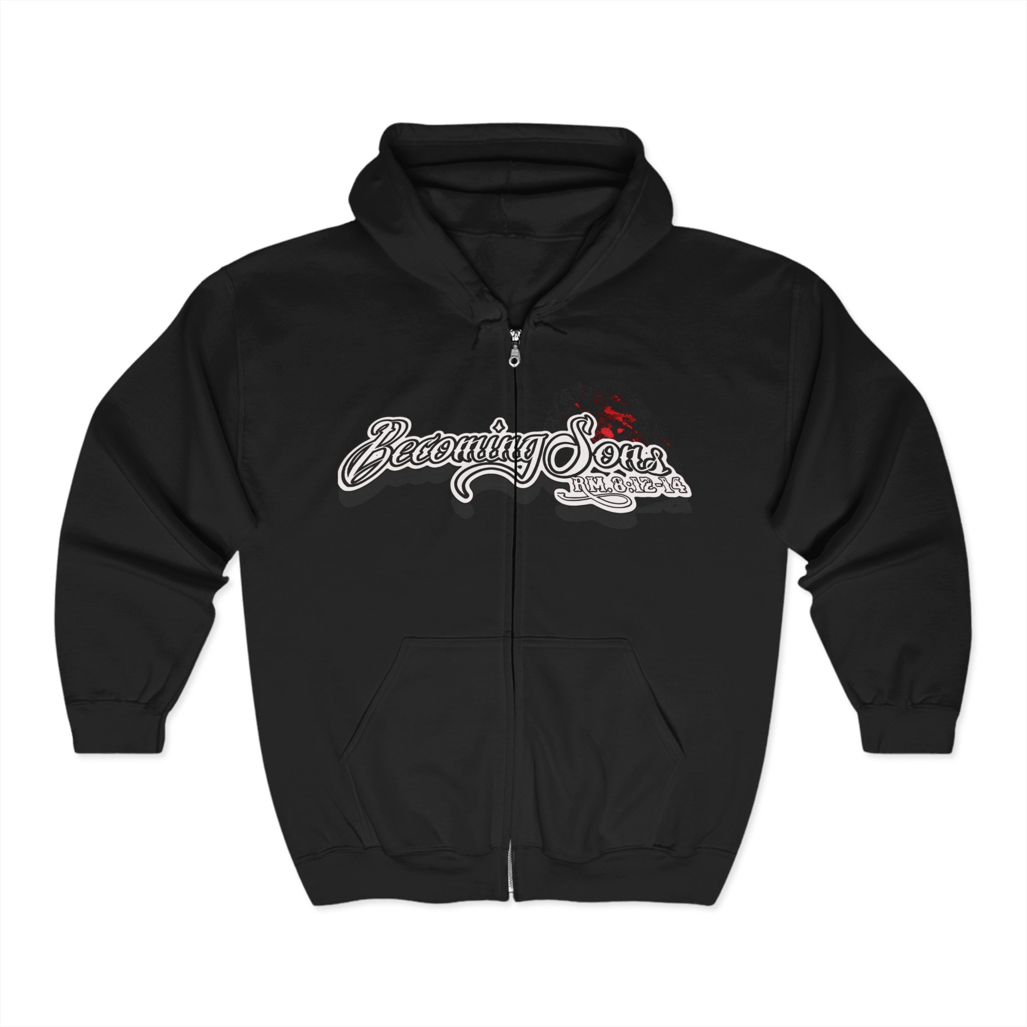 Becoming Sons Full Zip Hooded Sweatshirt (2-Sided)