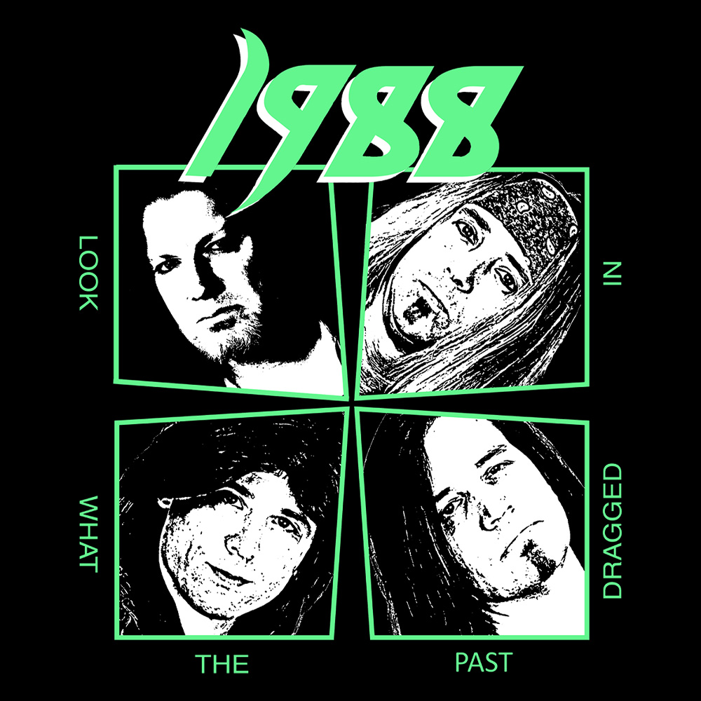 1988 - Look What The Past Dragged In - Black Denim Printed Patches (2 sizes)