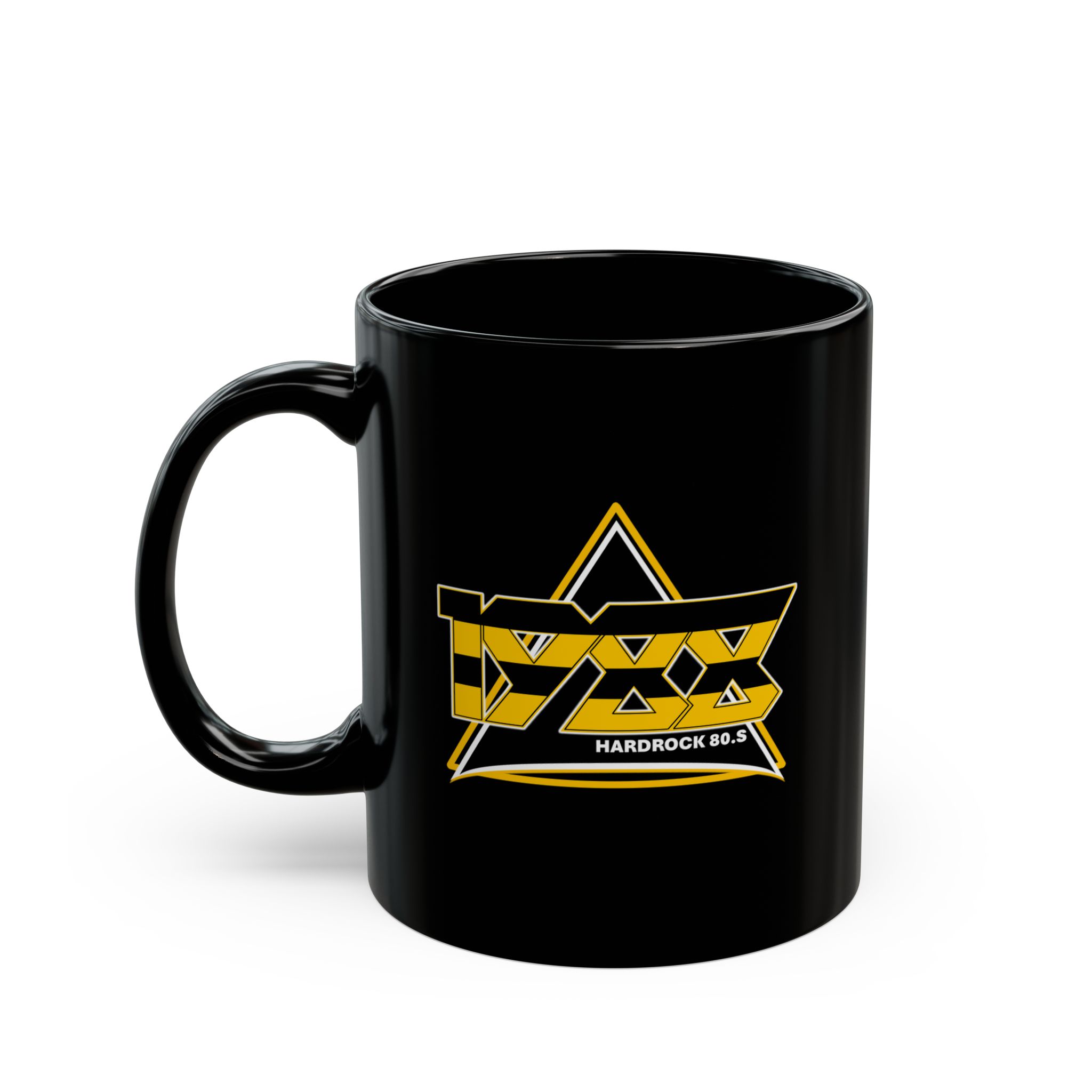 1988 Stryped Logo Black Mugs (11oz, 15oz)
