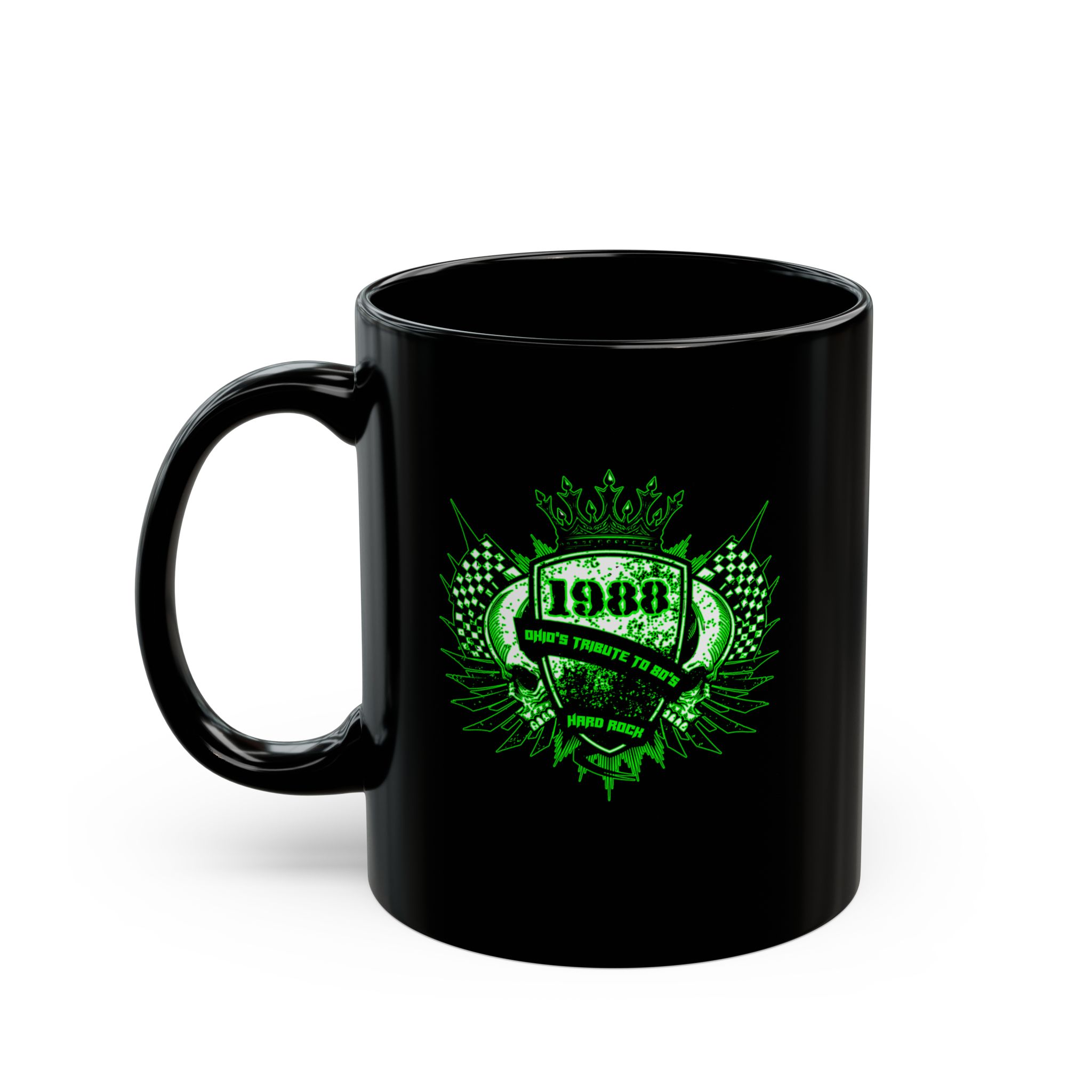 1988 Rock Shield Black Mugs (11oz, 15oz)