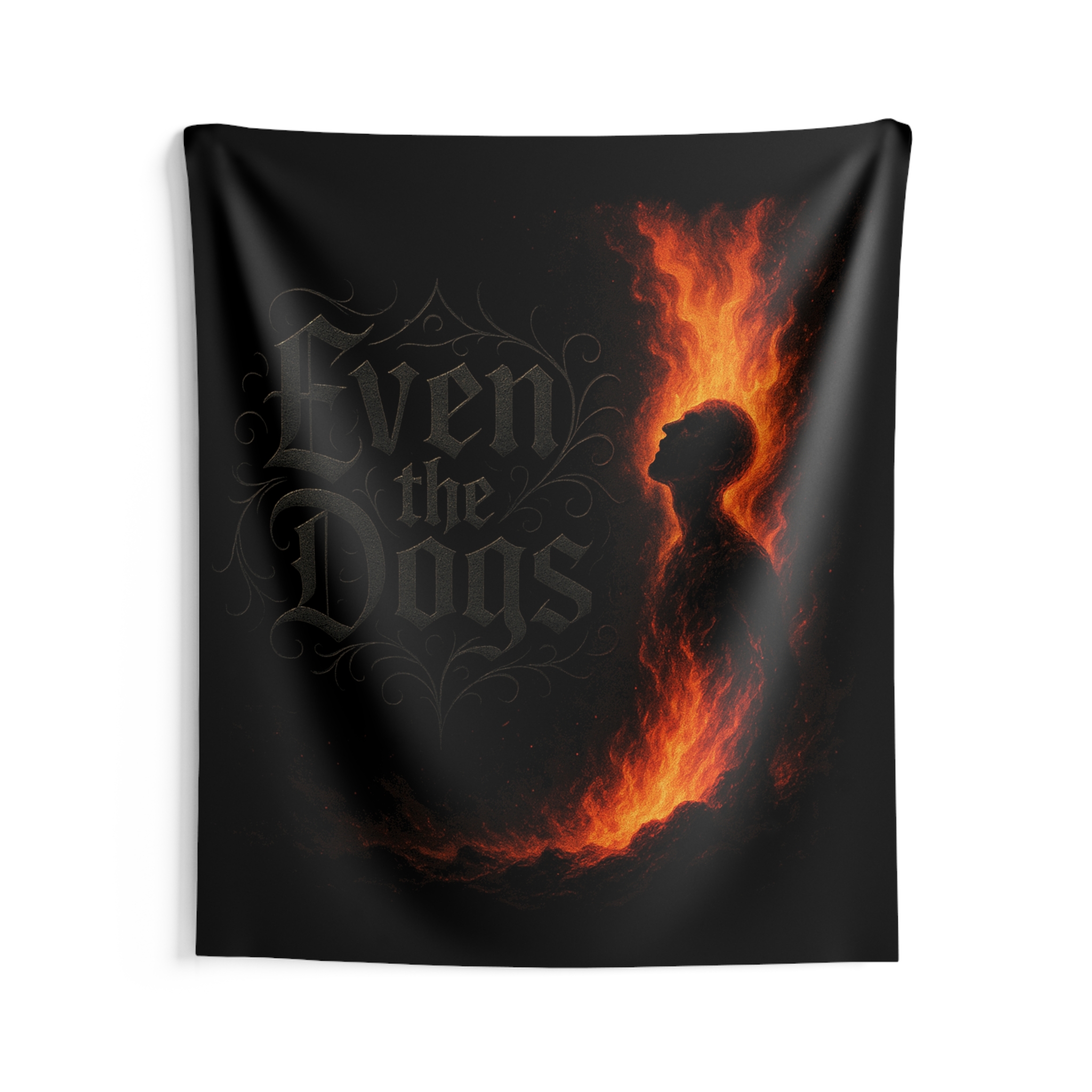 Even The Dogs - Flames Indoor Wall Tapestries