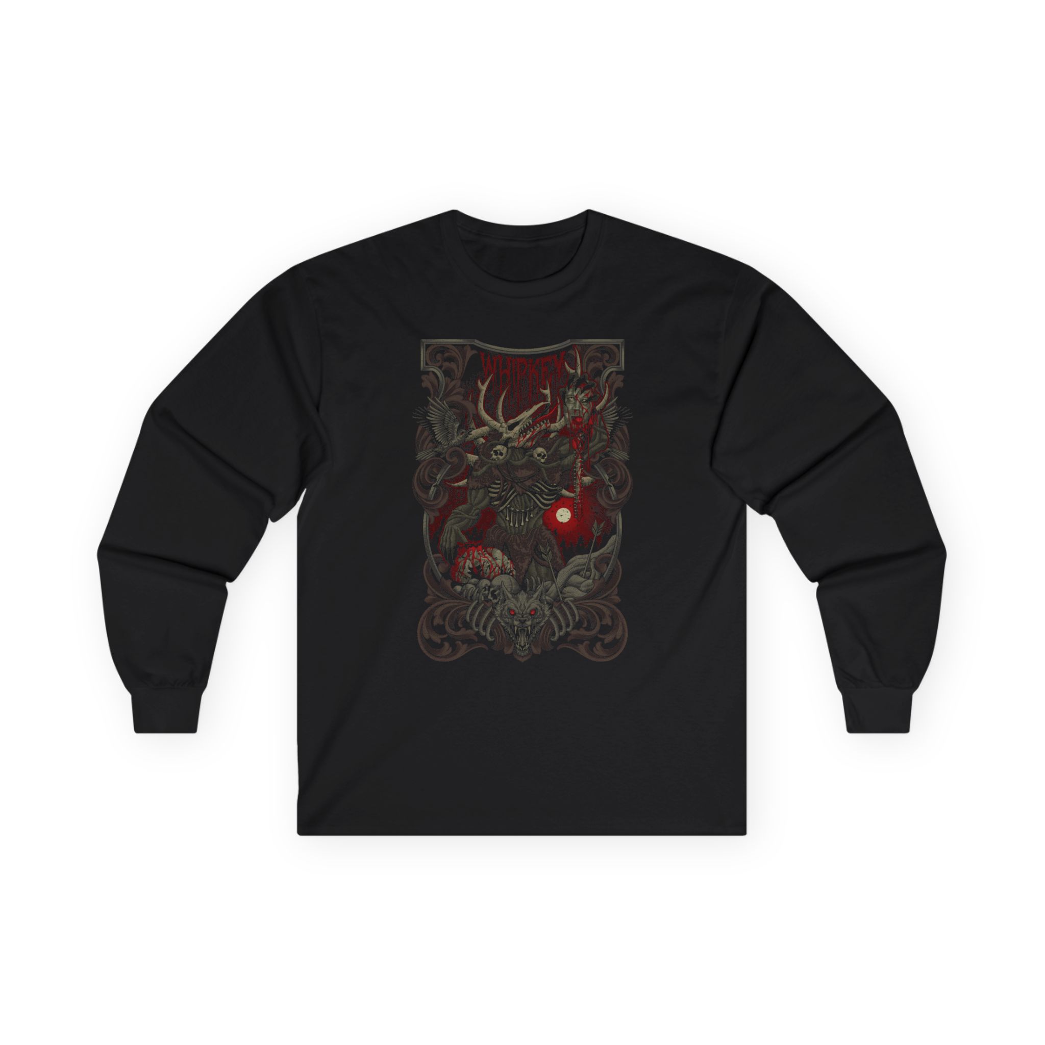 Whipkey - Wendigo (Red) Long Sleeve Tshirt (2-Sided)