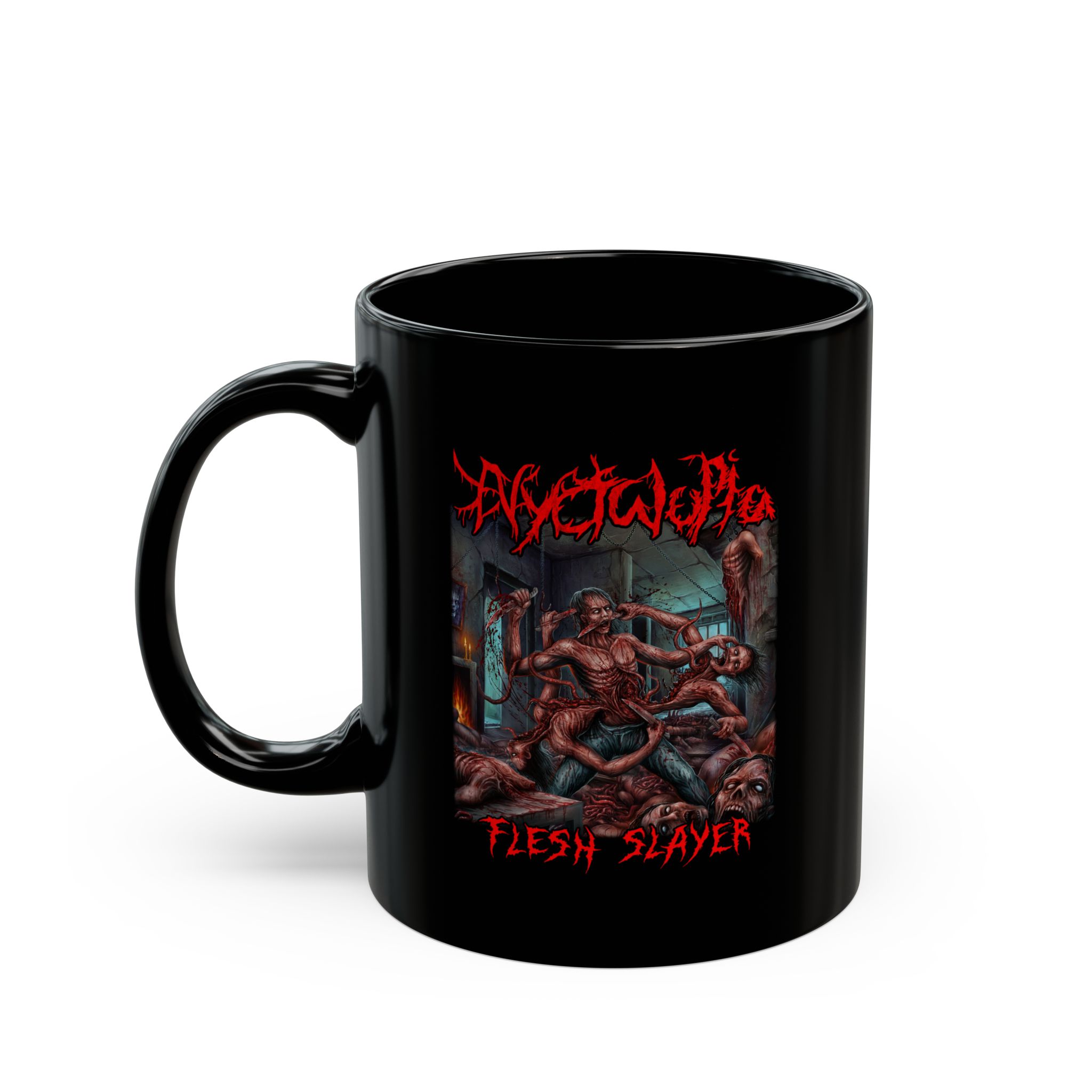 Nyctalopia - Flesh Slayer 11oz Black Mugs