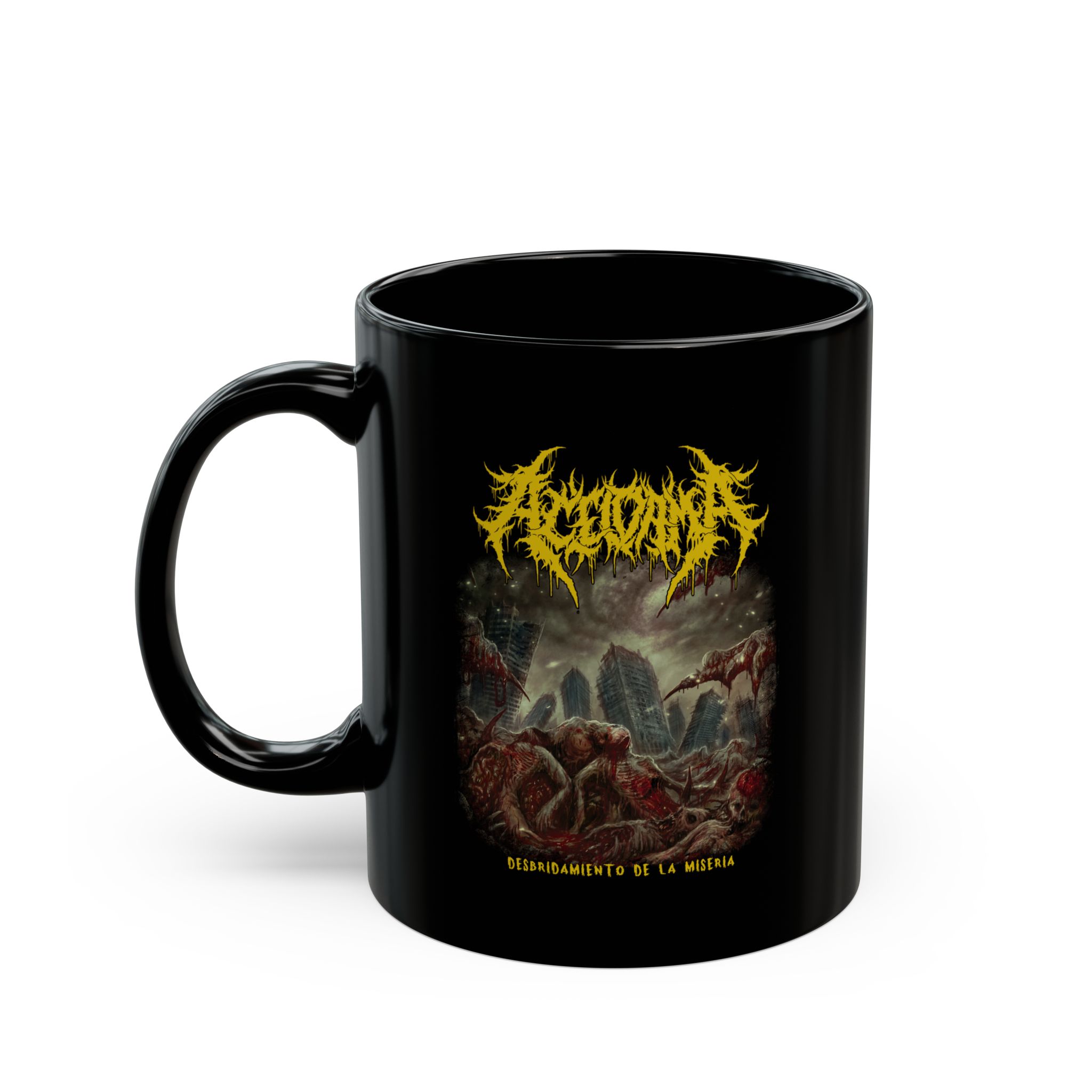 Aceldama - Desbridamiento 11oz Black Mugs