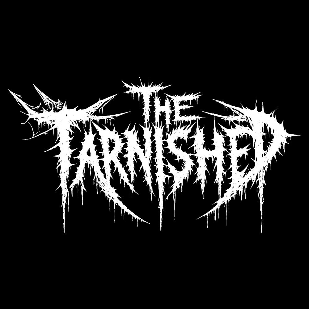 The Tarnished Logo - Black Denim Printed Patches (2 sizes)