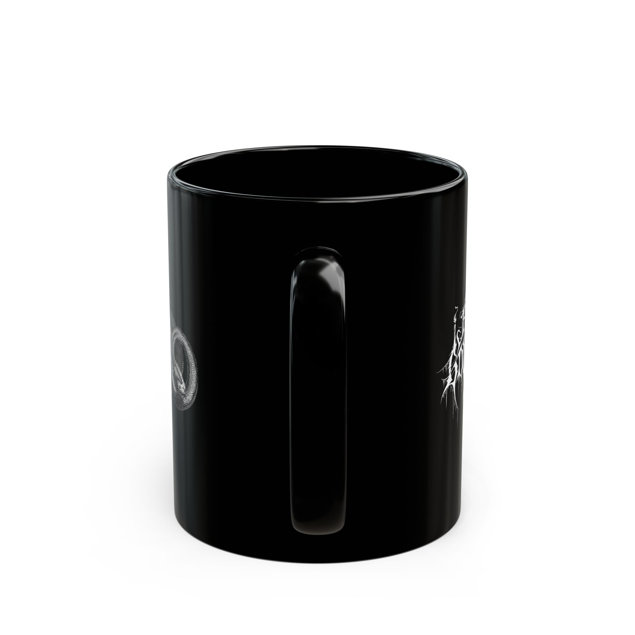 Ritual At Golgotha Logo 11oz Black Mugs - Image 4