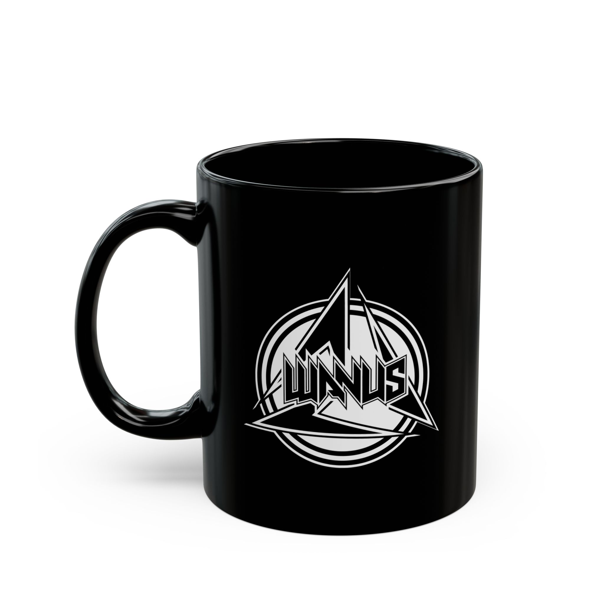 Wanus Logo 11oz Black Mugs