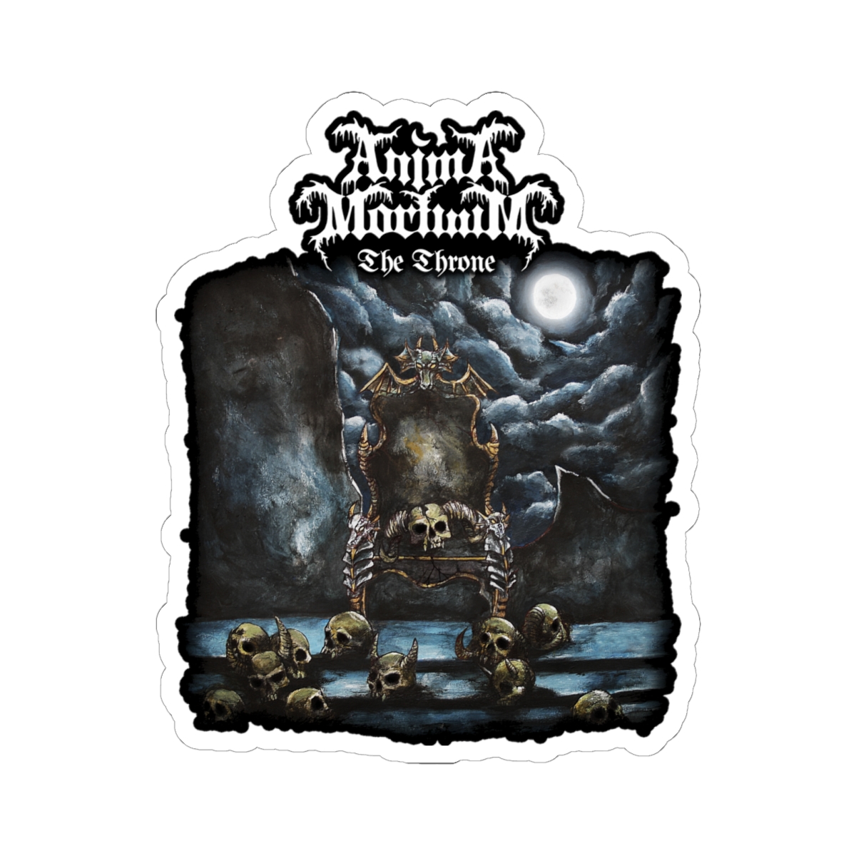 Anima Mortuum - The Throne Die Cut Stickers - Image 2