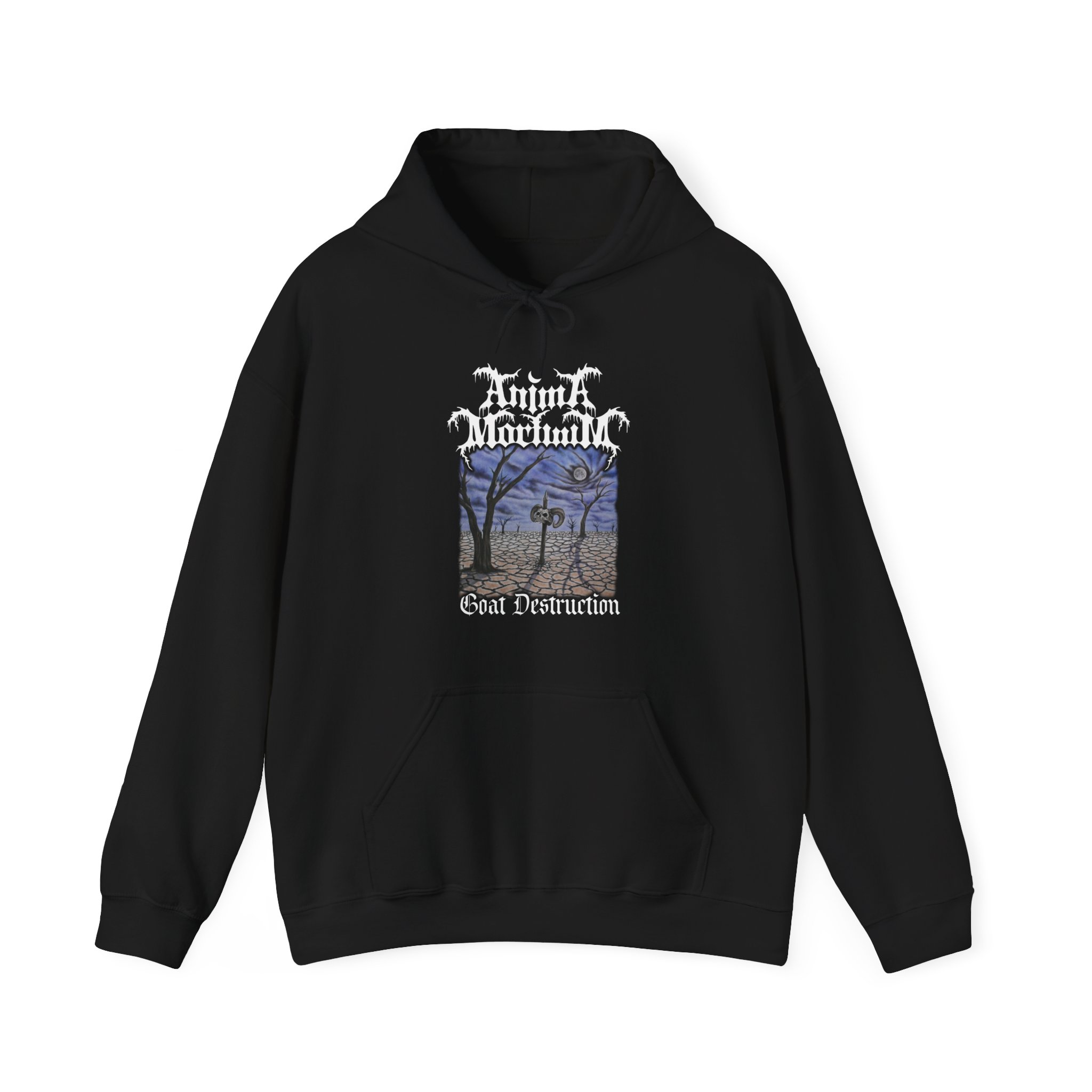 Anima Mortuum - Goat Destruction Pullover Hooded Sweatshirt (2-Sided)