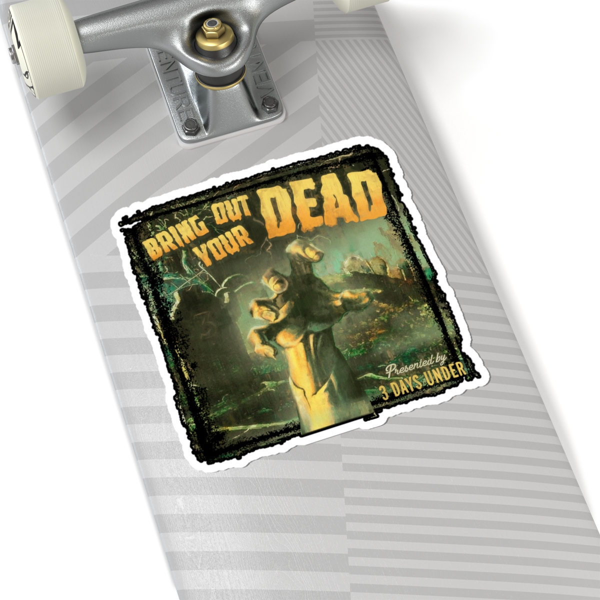 3 Days Under Logo Die Cut Stickers